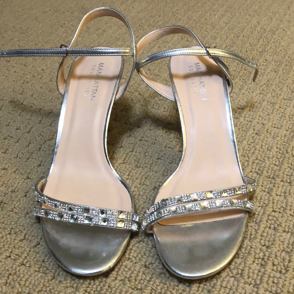 Cute silver heels